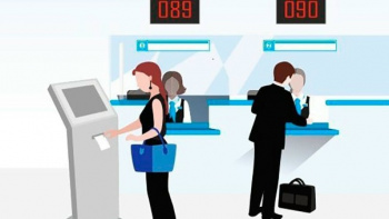 В зале плитных материалов заработала электронная очередь