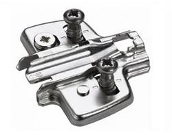 Монтажная планка для петли Sensys, дистанция 3,0 мм, с евровинтами, с эксцентриком