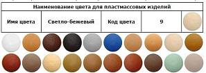 Заглушка универсальная для винта 7мм светло-бежевый