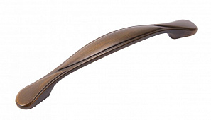 Ручка -скоба, RS410BАВ.3, 96мм, брашированная старинная латунь /40