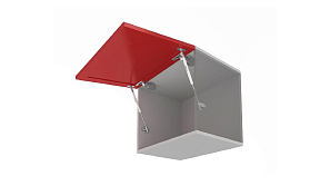 Газовый лифт GL107W/80/3 (с фиксацией положения Styletto), белый