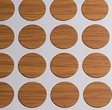 Заглушка самоклеящаяся d=17, миланский орех