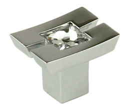 Ручка-кнопка, RC405CP/CrT.4, хром, прозрачный кристалл/70 Ручка-кнопка, RC405CP/CrT.4, хром, прозрачный кристалл/70