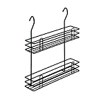 Полка для специй двухъярусная тип-2, черный матовый