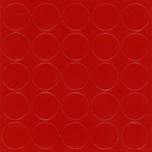 Заглушка самоклеящаяся d=14, красный