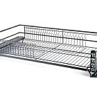 Корзина-сушка с доводчиком боковое крепление Mira, 900мм, графит 