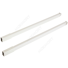 Комплект прямоугольных рейлингов L=500, отделка белая