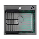 Мойка 500*450, Нано-Черный Декор, в комп