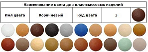 Заглушка винта под шестигранник коричневый