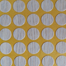 Заглушка самоклеящаяся d=13, дуб выбеленный