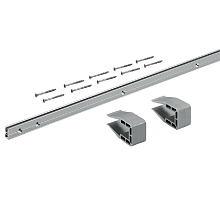 Комплект профиля SLIDELINE M, L4000, H16, серебристый