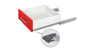 Направляющие шариковые скрытого монтажа 2D B-Slide, DB8781Zn/300