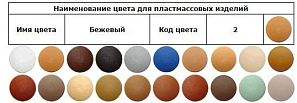 Заглушка винта под шестигранник бежевый