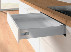 Комплект ящика InnoTech ATIRA  полного выдвижения Push to Open Silent, h=70мм, NL=470мм, цвет cерый