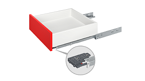 Направляющие скрытого монтажа B-Slide PUSH DB8785Zn/300