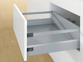 Комплект ящика InnoTech ATIRA  полного выдвижения с Silent System, h=144мм, l=420мм, цвет серый