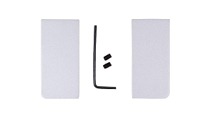 Заглушка закрытая ZnAL GOLA BALANCE, сатиновый хром