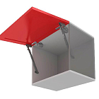 Газовый лифт GL110GRPH/100/3 (с фиксацией положения и амортизацией), графит