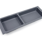 Поддон пластиковый серый 157*430мм