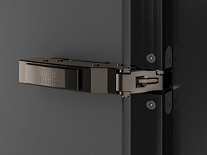 Sensys 8638i Alu-T32, черная петля для накладных дверей,  угол открывания 95 градусов Sensys 8638i Alu-T32, черная петля для накладных дверей,  угол открывания 95 градусов